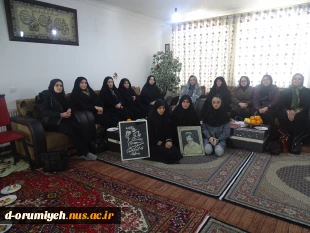 دیدار صمیمی سرپرست آموزشکده فنی و حرفه ای دختران ارومیه دکتر اشرفی ، کارکنان و اساتید با خانواده محترم شهید سرفراز اسلام فرمان تقی زاده ساکن در روستای بالو  4